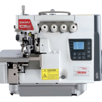Máy vắt sổ điện tử 5 chỉ BAOYUGT-900CA-5 cắt chỉ, nâng chân vịt tự động điện