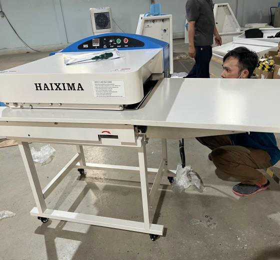 MÁY ÉP KEO HAIXIMA  CANH BĂNG TỰ ĐỘNG KHỔ 6 TẤC 60CM
