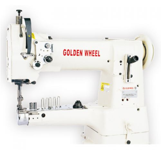 Máy viền ống chân vịt bước trụ kim đẩy Golden Wheel CS-335BH