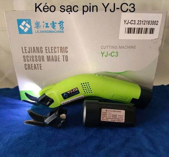 Kéo cắt vải pin sạc Lejiang YJ C3