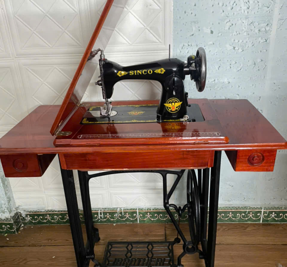 Máy May Gia Đình Cũ Nhật Sinco Chân Đạp Truyền Thống