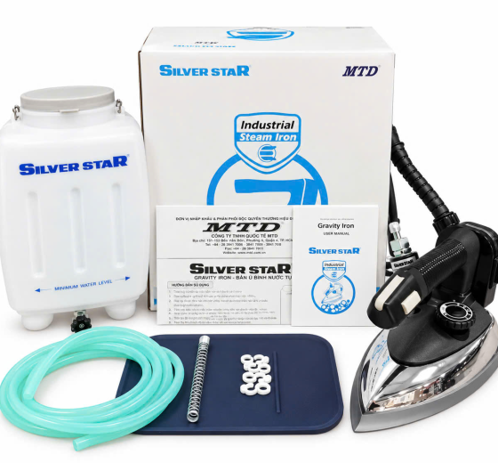 Bàn ủi hơi nước bình treo Silver Star ES-94A chính hãng