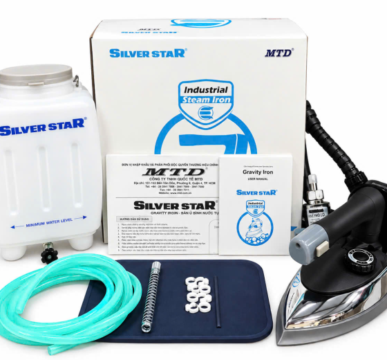 Bàn ủi hơi nước bình treo Silver Star EZ300 chính hãng