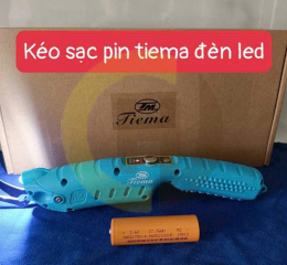 Kéo cắt vải pin sạc Tiema đèn led 